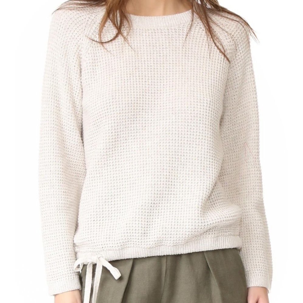 Madewell Waffle Stitch Drawstring Sweater